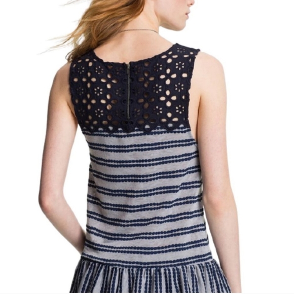 Free People Molly Cutout Ruffle Peplum Blouse 100% cotton Size XS - Picture 3 of 6